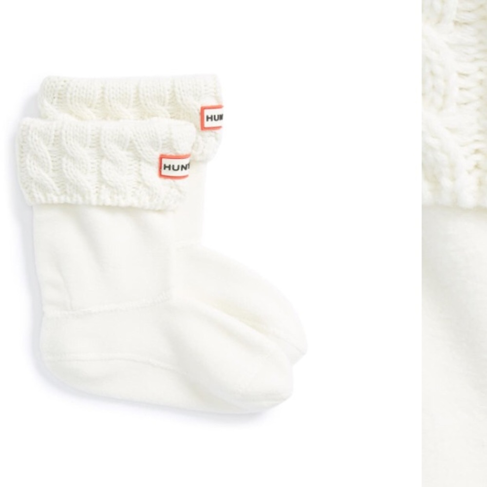 NEW Kids Cable Knit Cuff Hunter Boot Socks